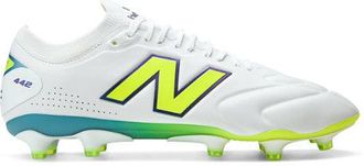 New Balance Unisex 442 Elite Knit FG V3 en Blanco/Verde, Talla 42.5