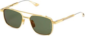 Dita Eyewear Metalen Zonnebril Stijlvolle Internationale Pasvorm - Heren - Zonnebrillen - Geel - 53 MM - Accessoires