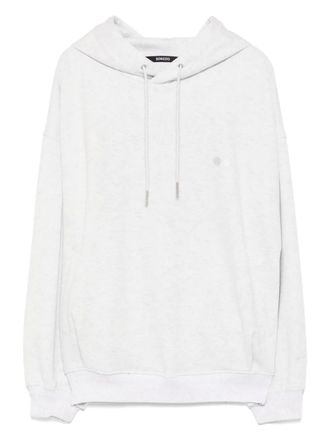 Songzio poetry embroidered hoodie - Grey