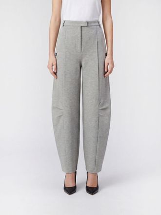 Rotate Pantaloni baggy a gamba larga in misto viscosa con chiusura decentrata