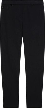 Elena Miro Pantaloni Skinny Power Stretch in Viscosa Ecovero - Dames - Skinny broeken - Zwart - S - Broeken