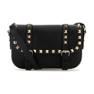 Valentino Garavani Cross Body Bags, female, Black, Size: ONE SIZE Rockstud Crossbody Bag