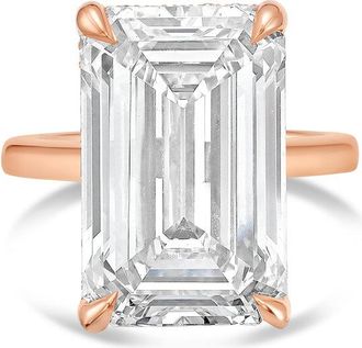 Diana M. Jewels 14kt rose gold 3.00 ct lab grown emerald diamond solitaire ring