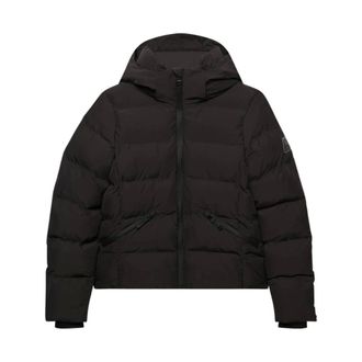 Superdry Hooded City Padded Jacket - Dames - Jassen - Zwart - Maat: XL Fleece