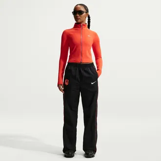 Nike Chelsea FC Windrunner Nike Womens Soccer High-Waisted Open-Hem Pants in Blue | IO1268-426