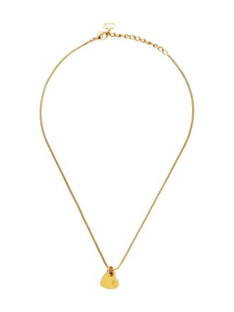 Dior 1970-1990s heart-charm necklace - women - Gold Plated - One Size