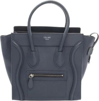 Celine Pre-owned Handbags, female, Blue, Size: ONE SIZE Pre-owned Leather celine-bags