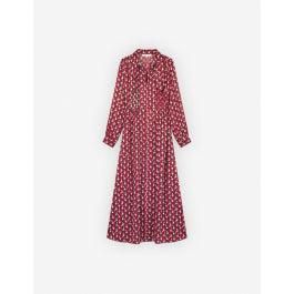 Maison Kitsuné Maison Kitsuné Scarf Long Dress In Floral Stripes Printed Technic