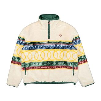 Casablanca Faux Fur & Shearling Jackets, female, White, Size: S Maglia