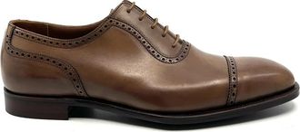 Crockett & Jones Richelieu Albany - Heren - Nette schoenen - Bruin - 41 1/2 EU - Leer - Schoenen