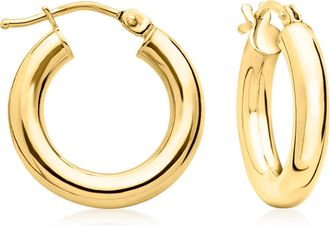 Ross-Simons Italian 18kt Yellow Gold Hoop Earrings