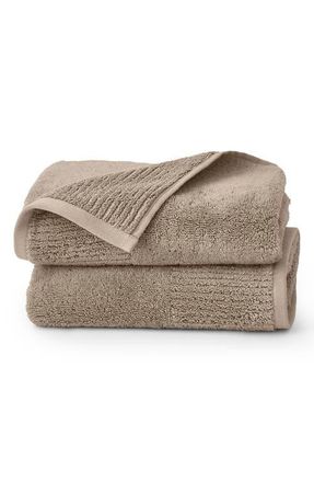 Boll & Branch Set of 2 Ultraplush Organic Cotton Hand Towels in Oak at Nordstrom