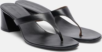 Khaite Archer leather thong sandals