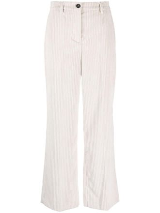 Lorena Antoniazzi straight-leg corduroy trousers - Neutrals