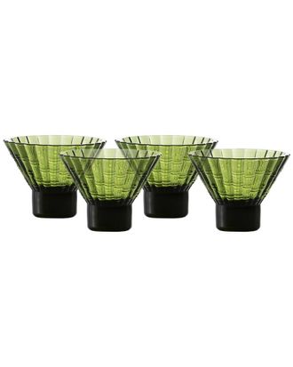 Fortessa Set of 4 Mahalo Stackable Glasses, 8oz Martini
