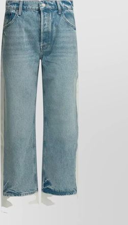 Mother contrast panel wide leg denim trousers