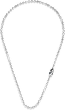 Good Art Hlywd Mens Poplock Desert Sessions Ball Chain Necklace in Sterling Silver at Nordstrom, Size 21