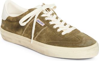 Golden Goose Soul Star Low Top Sneaker in Olive Green/White/Milk at Nordstrom, Size 13Us