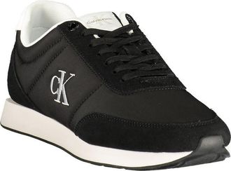 Calvin Klein Logo-Embroidered Colorblock Sneaker - Black