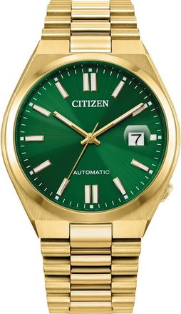 Citizen TSUYOSA Automatic Bracelet Watch, 40mm in Gold-Tone Green at Nordstrom