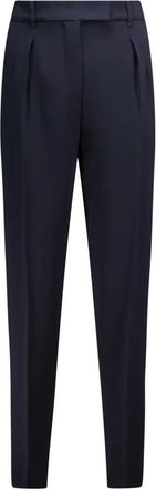 Max Mara Broeken, Dames, Blauw, L, Slim-fit broek