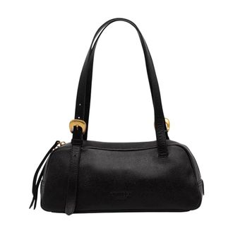 Twinset Tassen, Dames, Zwart, ONE Size, Leer, Baguette Tas