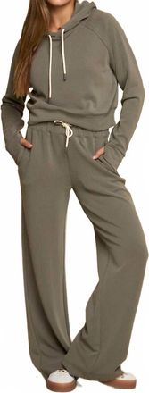 Fundamental Coast Later On Rib Hi-Waist Pants In Grey