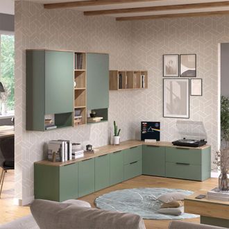 Vicco Conjunto De Sal&oacute;n Wido, Verde, 9 Partes, Vicco