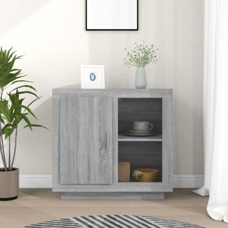 vidaXL Aparador Color Gris Sonoma 80x40x75 Cm Vidaxl