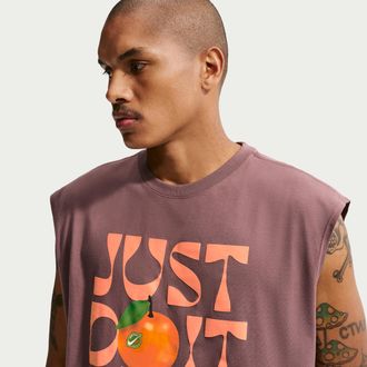 Nike Mens Nike Sportswear Sleeveless T-Shirt in Purple | IR4968-502