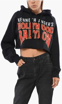 Gucci Felpa Crop con Paillettes e Strass taglia S