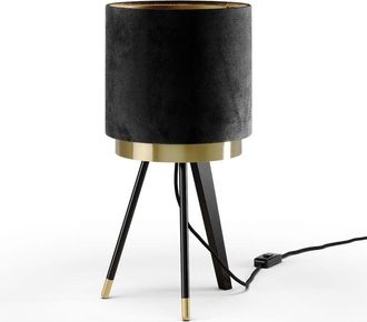 Vicco Lámpara de mesa Goldamo, Negro, 23 x 46 cm, Vicco