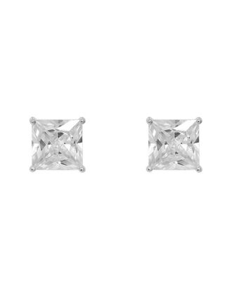 Gabi Rielle Silver Cz Princess Cut Earrings