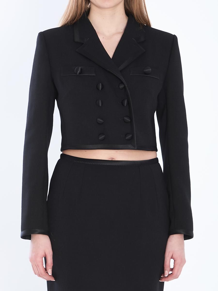 Dolce & Gabbana Cropped Double-Breasted Jacket from