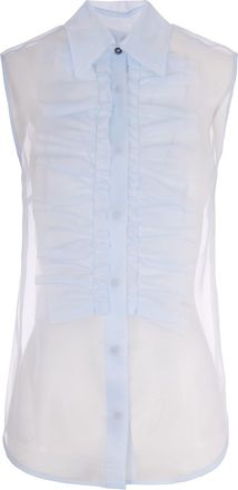 P.A.R.O.S.H. Sheer Ruffled Shirt