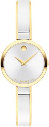 Movado Moda Quartz White Dial Ladies Watch 0608012