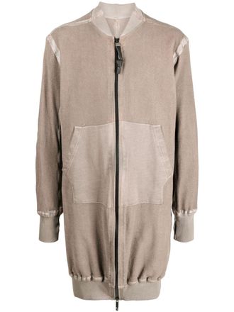 Isaac Sellam Experience seam-detailing zip-up midi coat - Brown