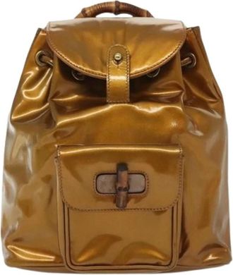 Gucci Pre-owned Vintage Rugzak - Dames - Vintage Rugzakken - Geel - ONE Size - Vintage