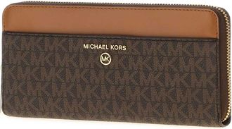 Michael Kors Womens Printed Canvas Wallet Brnacorn Portafogli
