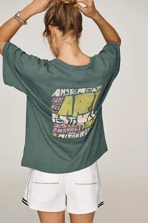 Pilcro Cotton Art Festival Graphic Tee