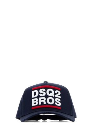 Dsquared2 Navy Logo Textured Baseball Hat