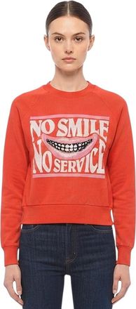 Stella McCartney Red Graphic Crew Neck Sweater