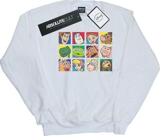 Disney Heren Toy Story Character Squares Sweatshirt (Wit)