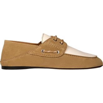 Sandro Suede boat shoes in Beige at Nordstrom, Size 37