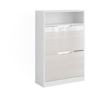 Vicco Scarpiera Luca, Bianco lucido, 59 x 89.5 cm con 2 scomparti