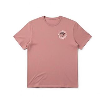 Hurley Palm S/S T-Shirt f&uuml;r Herren | rosa