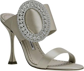 Manolo Blahnik Fibiona satin sandals Size 38