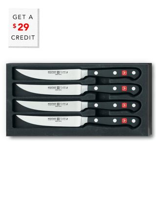 W&uuml;sthof Wusthof 4Pc Classic Steak Knife Set With $29 Credit