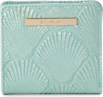 Brahmin Jane Embossed Leather Bifold Wallet in Waterfall at Nordstrom
