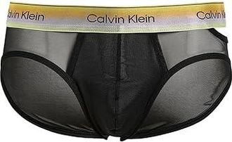Calvin Klein Underwear Icon Mesh Hip Brief Mens Underwear Black : SM, Elastane/Mesh/Nylon